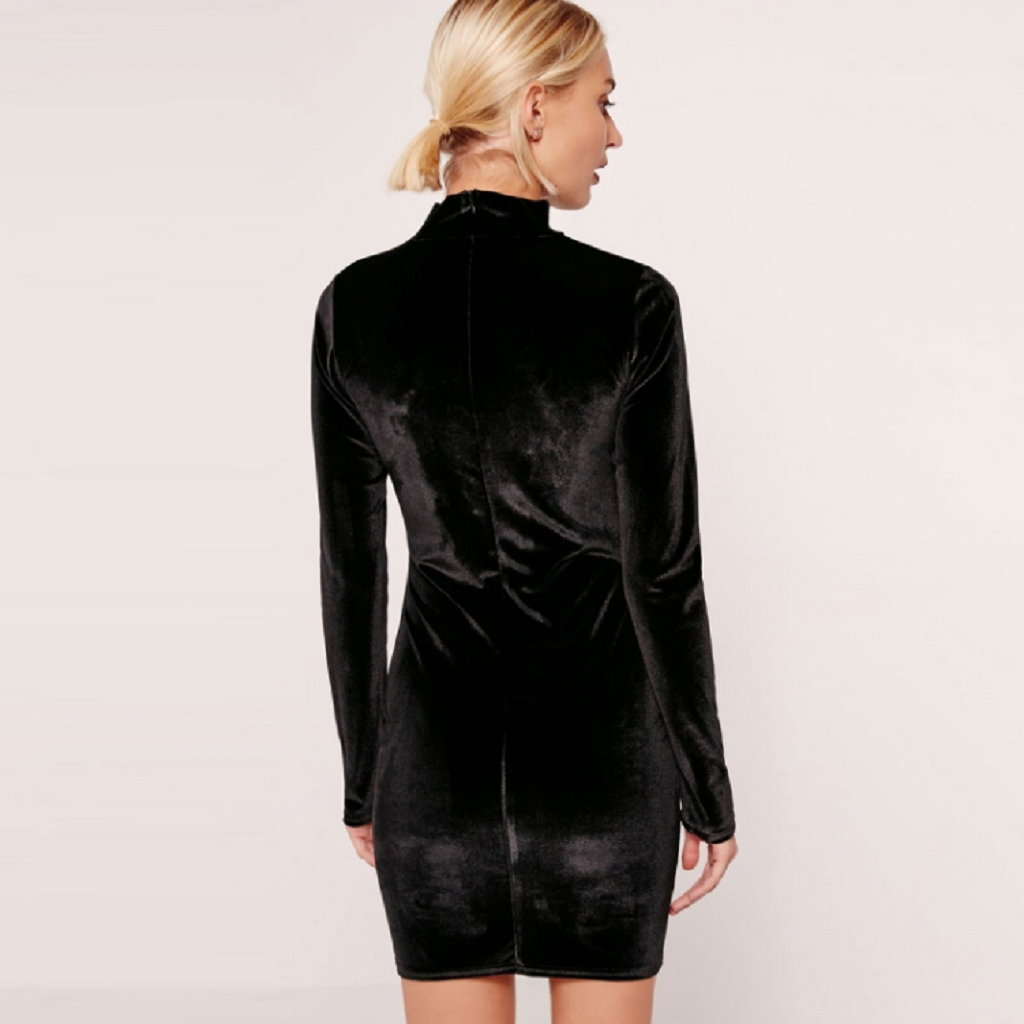 #autumn Mini Dress-Women's Mini Dresses-📸 #CrayeLabel-Black-S-CrayeLabel.com