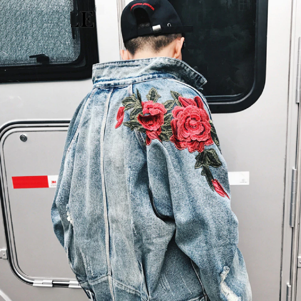 Roses Are Red Denim Jacket