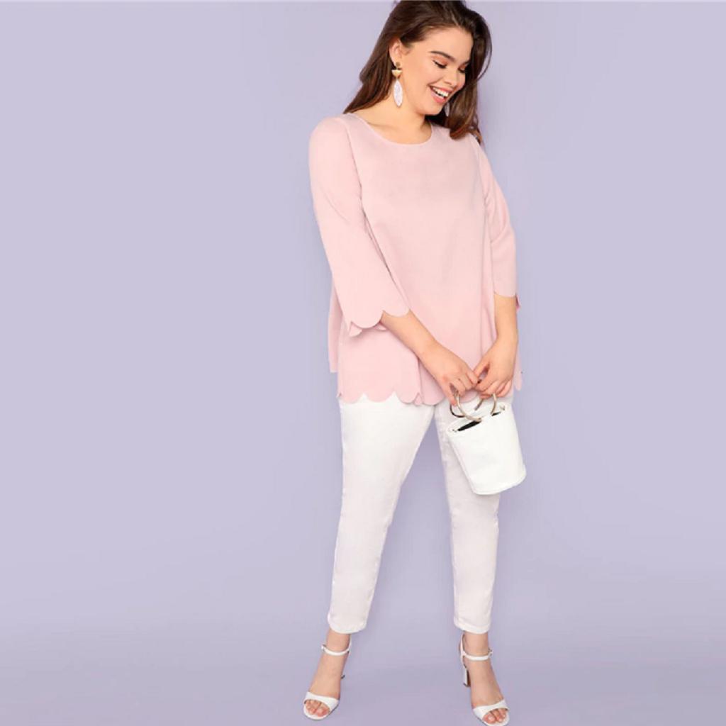 #back Button Top-Women's Blouses-📸 #CrayeLabel-Pink-L-CrayeLabel.com