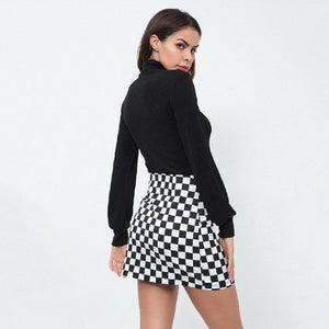 Checkmate Mini Skirt