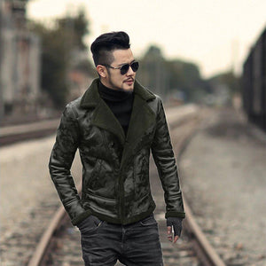 Fur Collar Camo Jacket