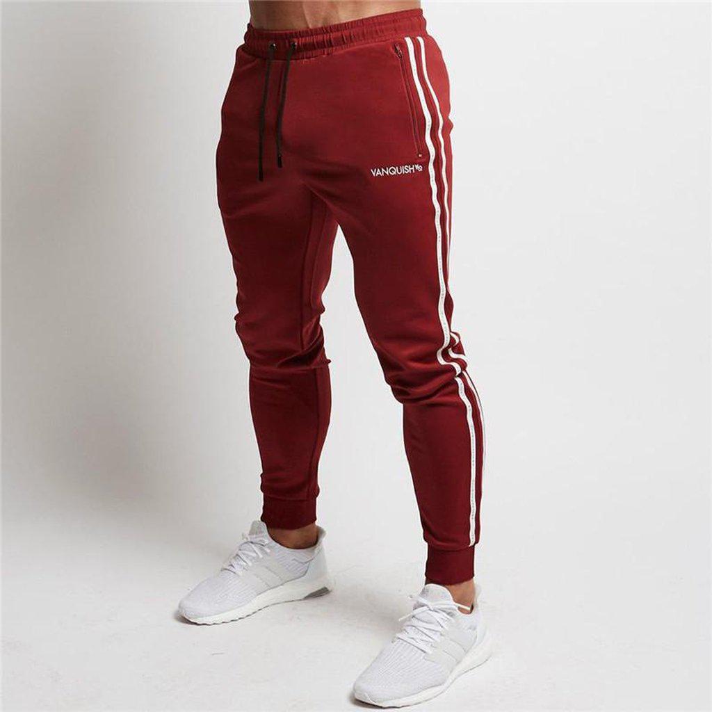 #jogger Male Pants-Men's Joggers-📸 #CrayeLabel-Red-M-CrayeLabel.com
