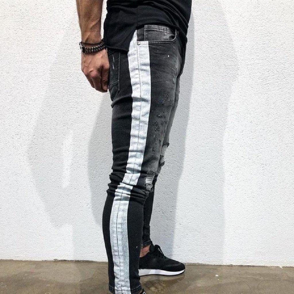#ripped Jeans-Men's Jeans-📸 #CrayeLabel-Dark Grey-L-CrayeLabel.com