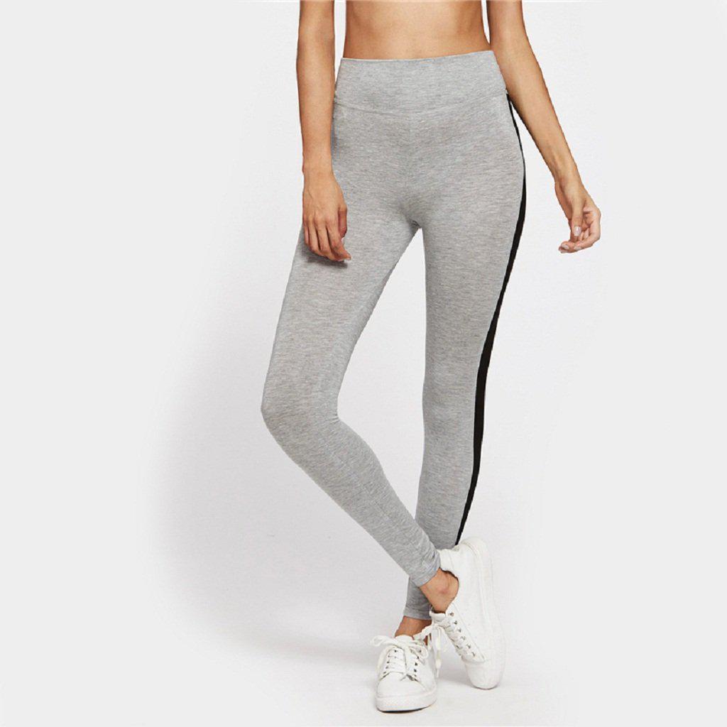 #onestripe Leggings-Women's Leggings-📸 #CrayeLabel-Gray-XS-CrayeLabel.com