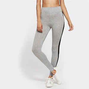 #onestripe Leggings-Women's Leggings-📸 #CrayeLabel-Gray-M-CrayeLabel.com