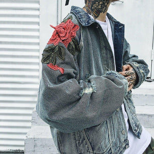 Roses Are Red Denim Jacket