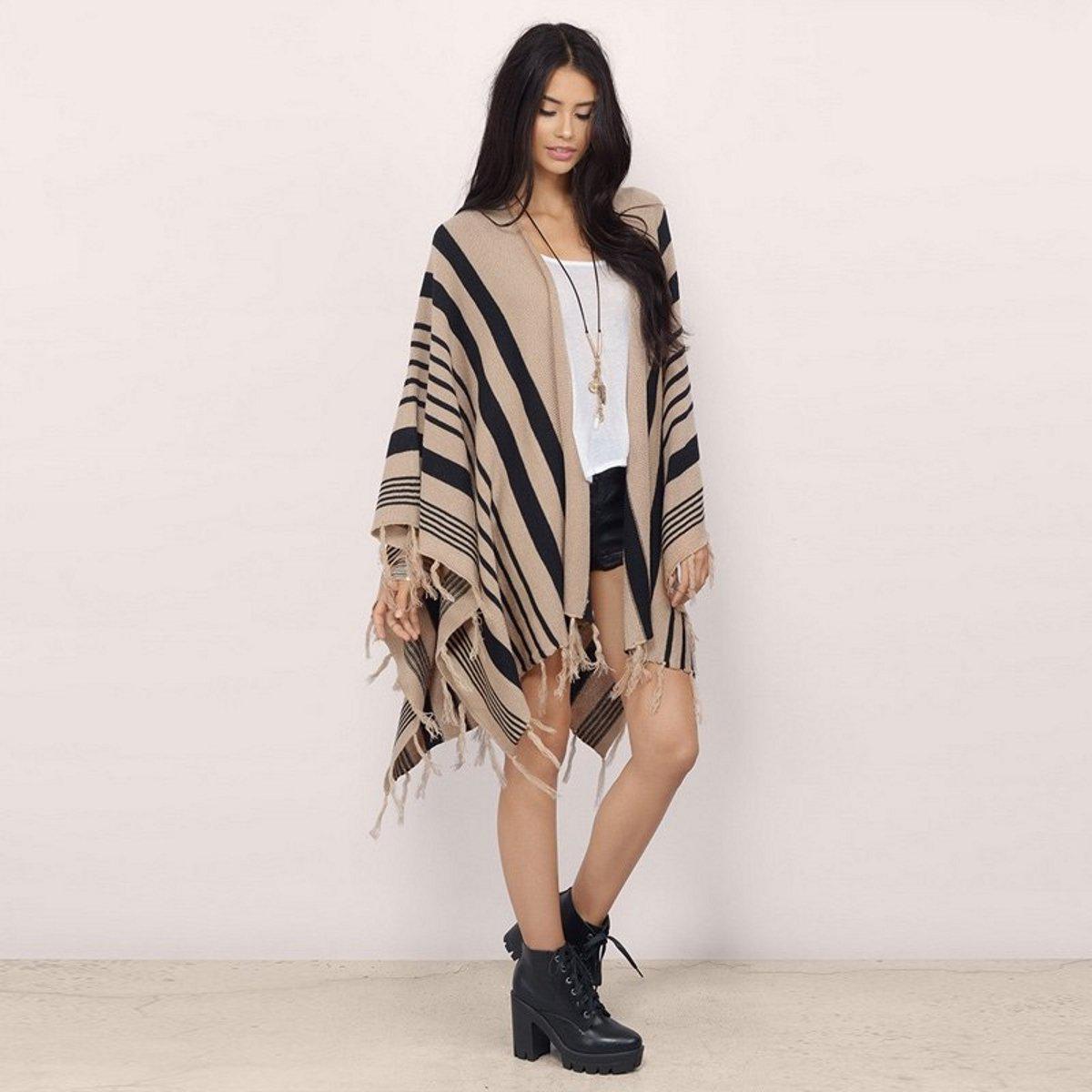 Knitted Stripes Cardigan