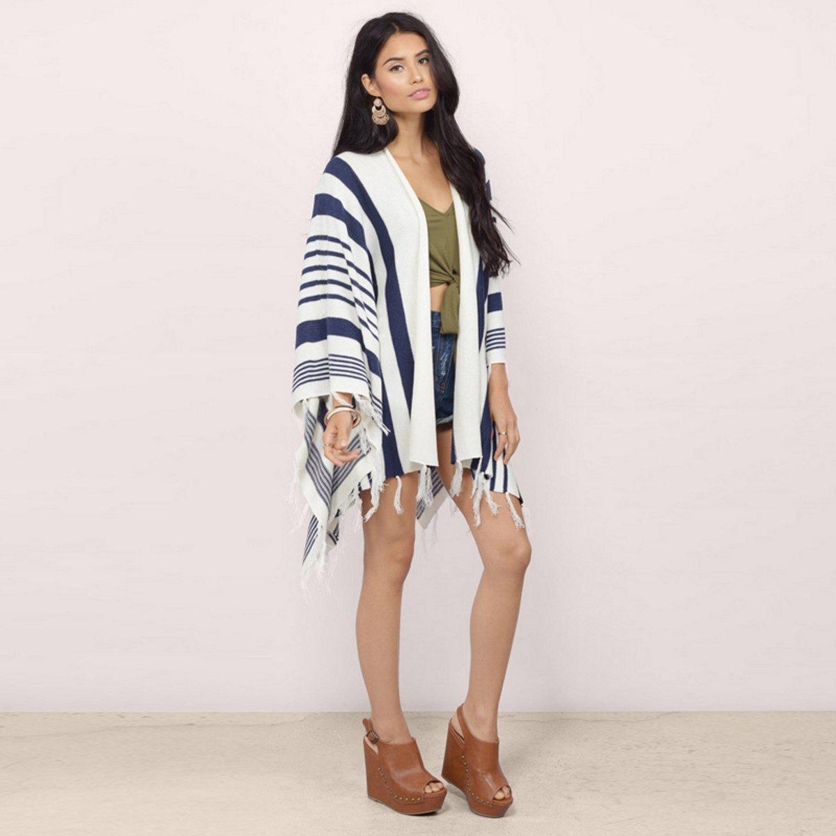 Knitted Stripes Cardigan