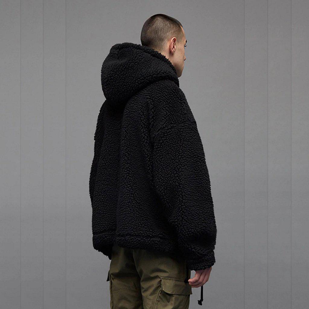 Half Zip Sherpa Hoodie