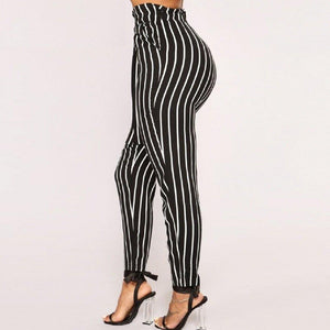 Stripe Cropped Pants