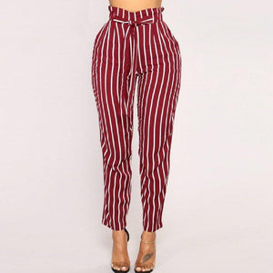 Stripe Cropped Pants