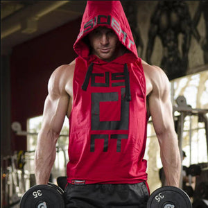 #fitness Hooded Sweatshirt-Men's Sweatshirts-📸 #CrayeLabel-Red-M-CrayeLabel.com