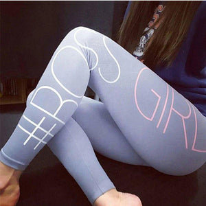 #bossgirl Leggings-Women's Leggings-📸 #CrayeLabel-Dim Grey-M-CrayeLabel.com