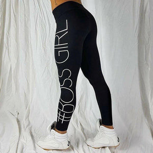 #bossgirl Leggings-Women's Leggings-📸 #CrayeLabel-Black-M-CrayeLabel.com