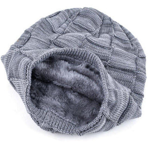 #checkeredknit Beanie-Women's Beanies-CrayeLabel.com-CrayeLabel.com