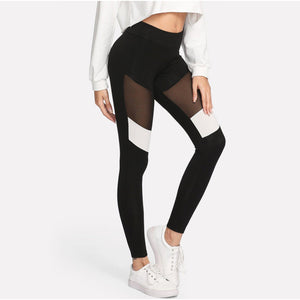 #contrastmesh Leggings-Women's Leggings-📸 #CrayeLabel-CrayeLabel.com