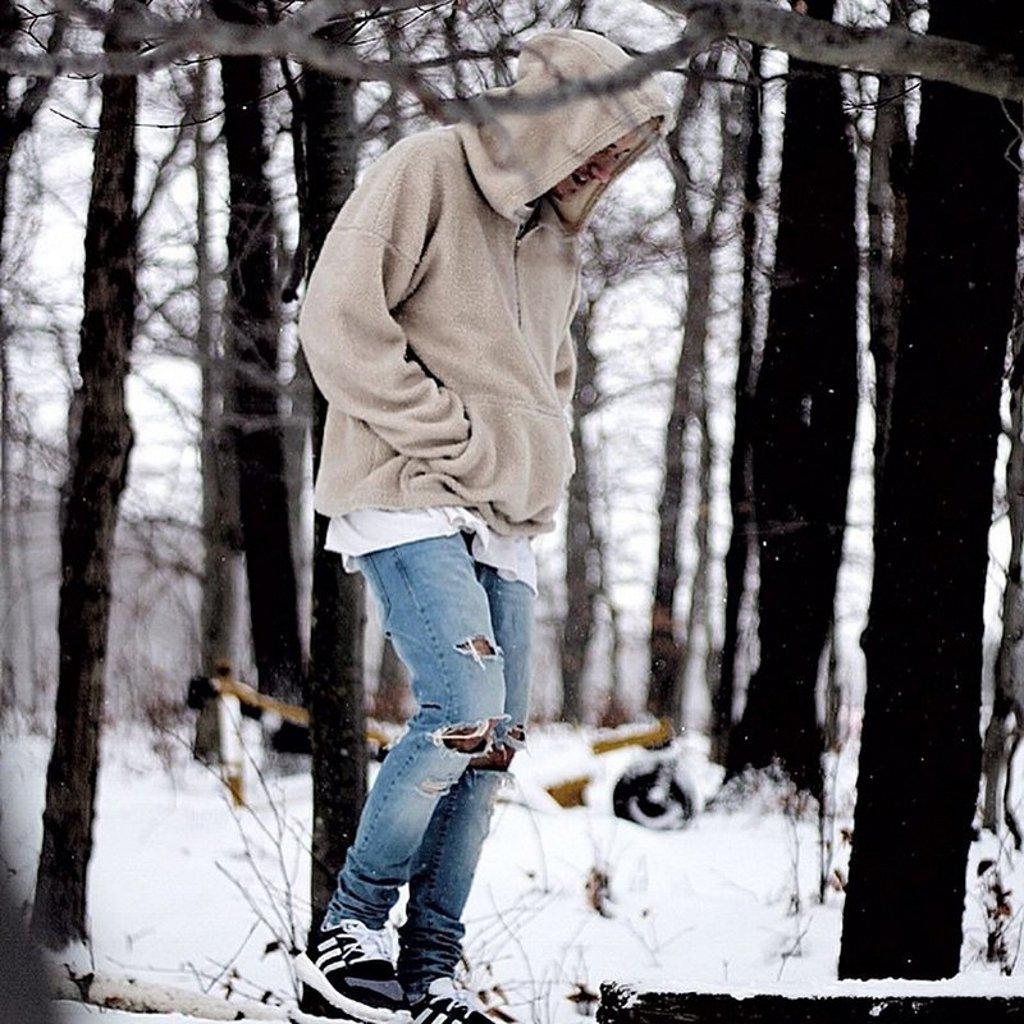 Half Zip Sherpa Hoodie