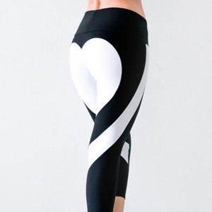 #heart Leggings-Women's Leggings-📸 #CrayeLabel-Black-XS-CrayeLabel.com