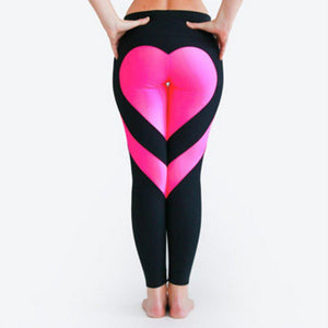 #heart Leggings-Women's Leggings-📸 #CrayeLabel-Pink-XS-CrayeLabel.com