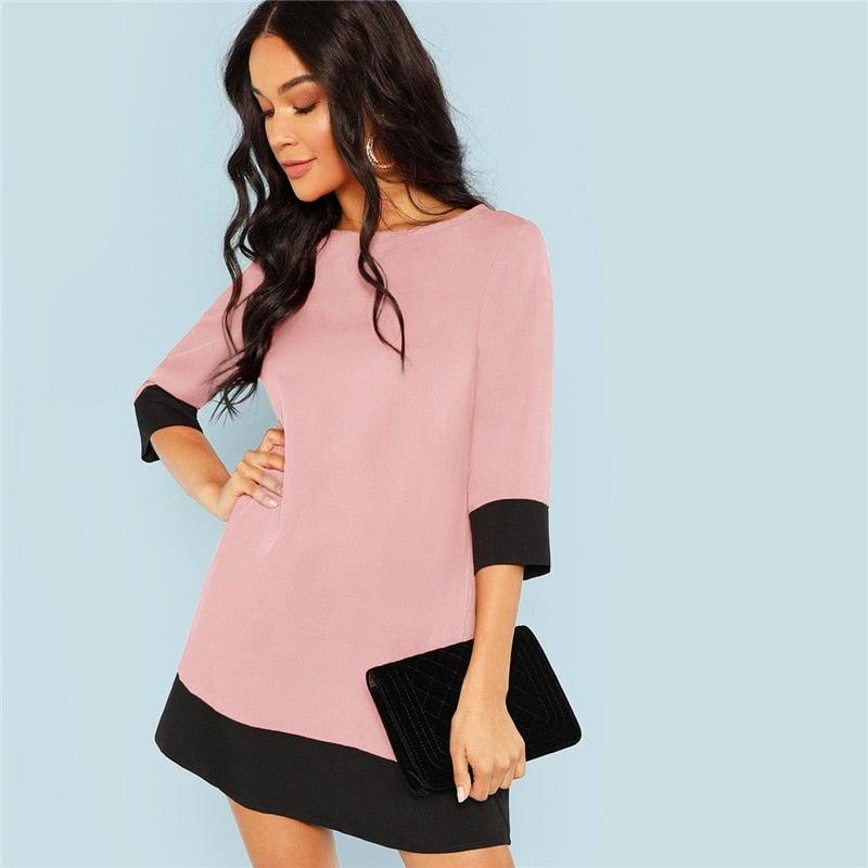 Decision Maker Colorblock Dress