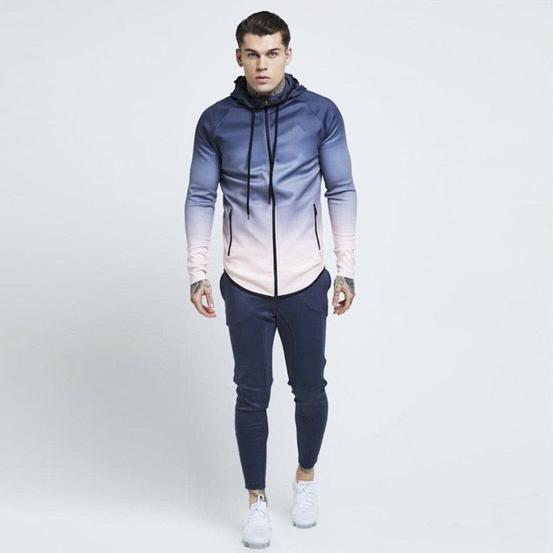 Color Hue Hood Track Jacket