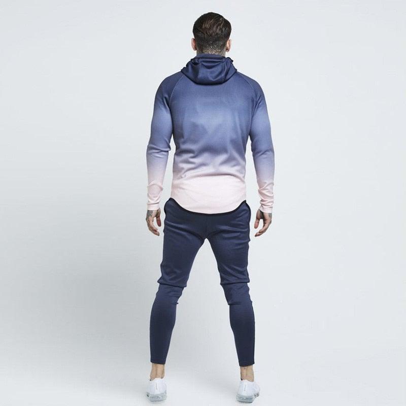 Color Hue Hood Track Jacket