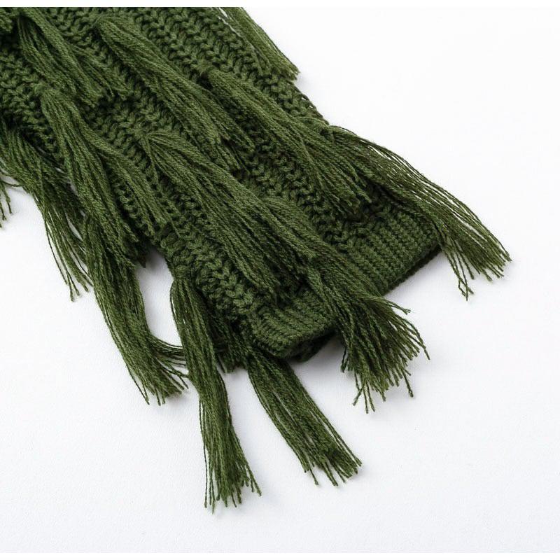 Tassel Me Pretty Woven Sweater