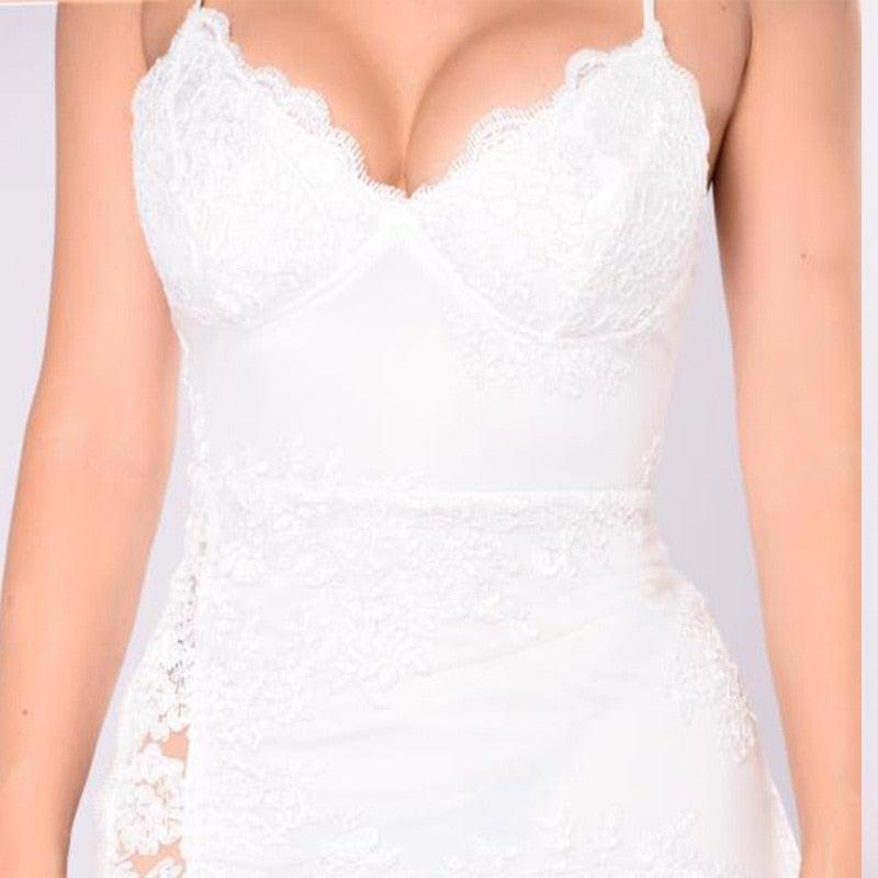 Summer Split Floral Party Dress