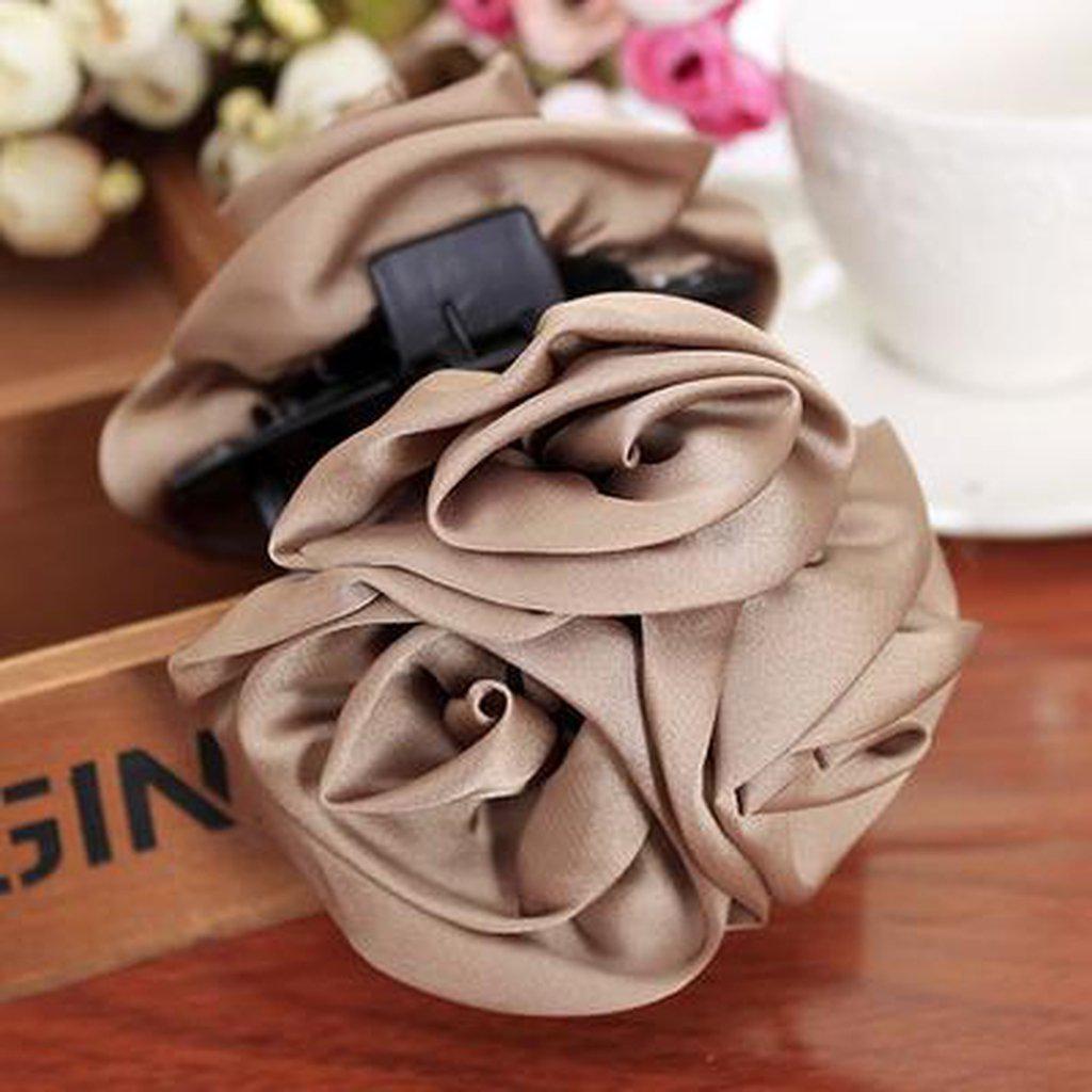 #rose Bow Jaw Clip-Women's Hair Accessories-📸 #CrayeLabel-Red-CrayeLabel.com